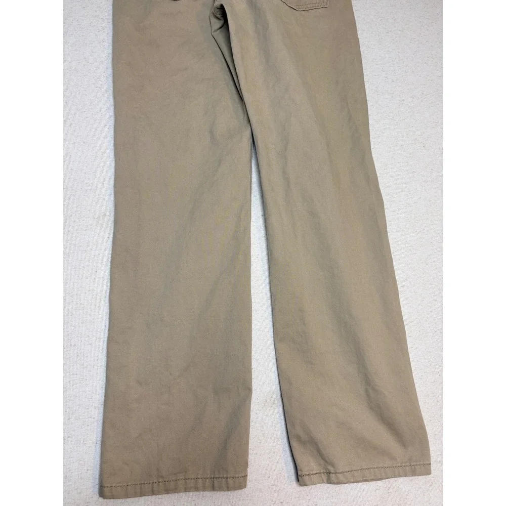 Levis 514 Straight Fit Pants Mens 34x32 Tan Khaki Cotton Twill Trousers 514-1111